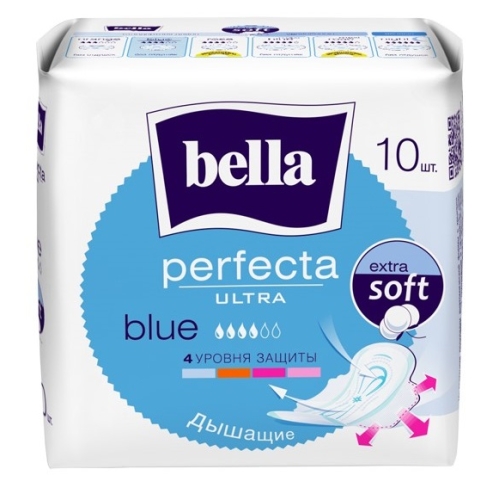 Белла Перфекта Ультра Прокладки гигиен. 10шт голубой Bella Perfecta
