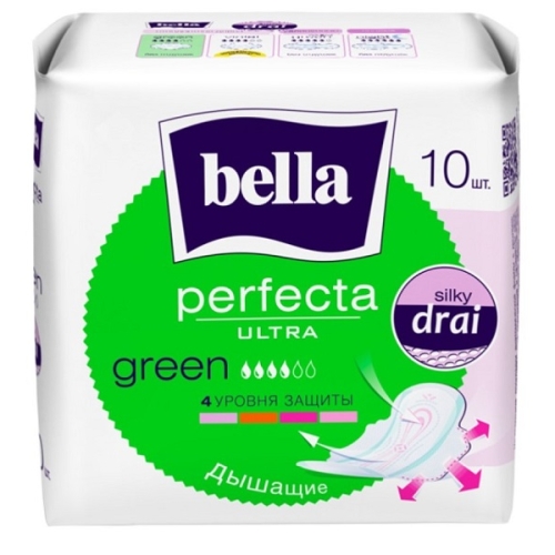 Белла Перфекта Ультра Прокладки гигиен. 10шт. Грин Драй Bella Perfecta