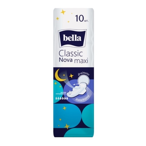 Белла Классик Нова Макси Драйнет Эйр Прокладки гигиен. 10шт Bella Classic Nova