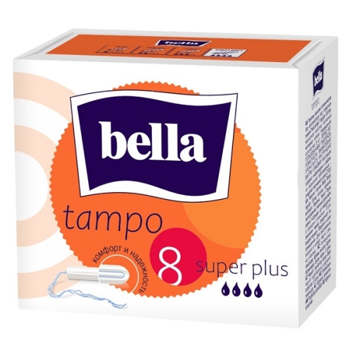 Белла Тампо тампоны Супер плюс 8шт. без аппликатора Bella Tampo