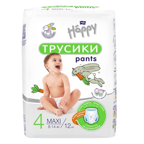 Белла Бэби Хэппи Подгузники-трусики Макси №12 Bella Baby Happy 