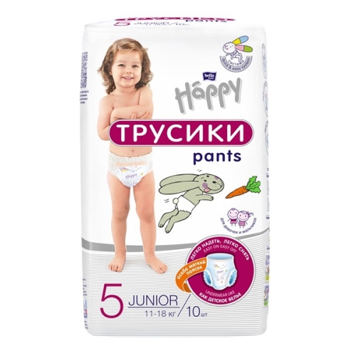 Белла Бэби Хеппи Подгузники-трусики Джуниор 11-18кг 10шт Bella Baby Happy