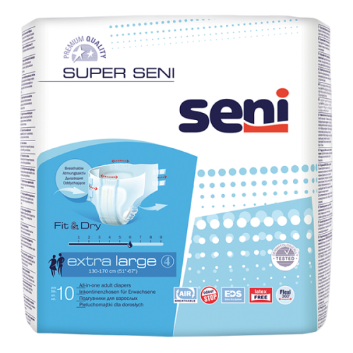 Сени Супер Подгузники для взросых р.XL 10шт. Seni Super
