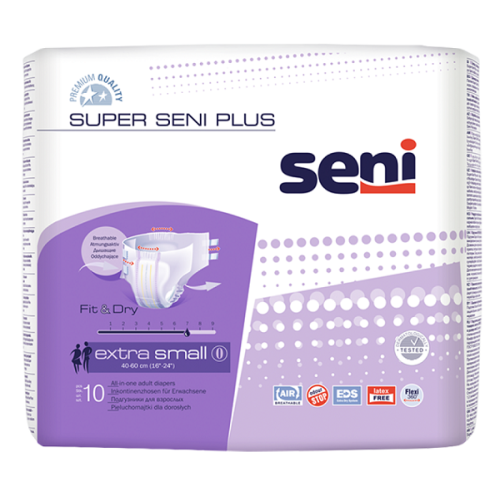 Сени Супер Плюс Подгузники для взрослых р.XS 10шт. Seni Super Plus