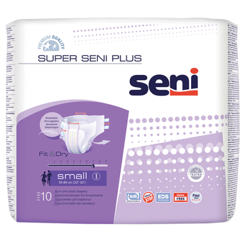 Сени Супер Плюс Подгузники для взрослых р.S 10шт. Seni Super Plus