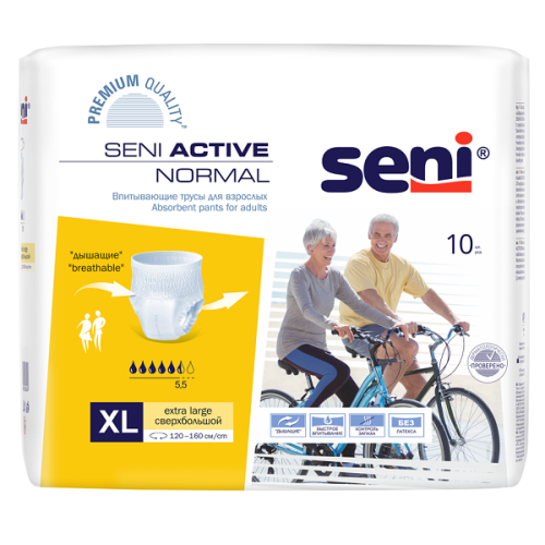 Сени Seni Актив Нормал Трусы впитывающие р.XL 10шт. Seni Active Normal