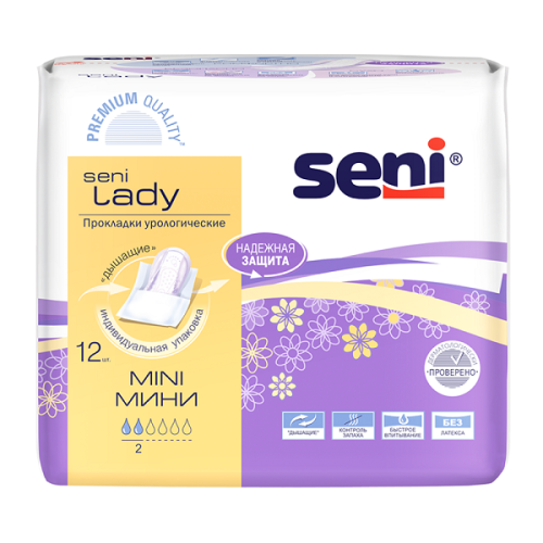 Сени Леди Мини Прокладки урологические 12шт. Seni Lady Mini