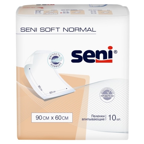 Сени Софт Нормал Пеленки впитыв. 90х60см №10 Seni Soft Normal