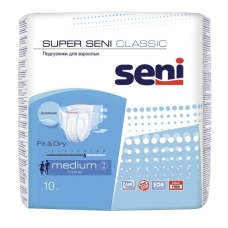 Сени Супер Классик Подгузники для взрослых р.M №10 75-110см Seni Super Classic Medium