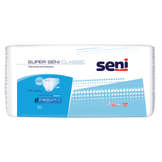 Сени Супер Классик Подгузники для взрослых р.M №30 75-110см Seni Super Classic Medium