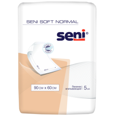 Сени Софт Нормал Пеленки впитыв. 90х60см 5шт. Seni Soft Normal 