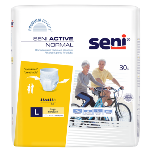 Сени Seni Актив Нормал Трусы впитывающие р.L 30шт. Seni Active Normal