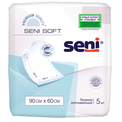 Сени Софт Пеленки впитыв. 90х60см №5 Seni Soft