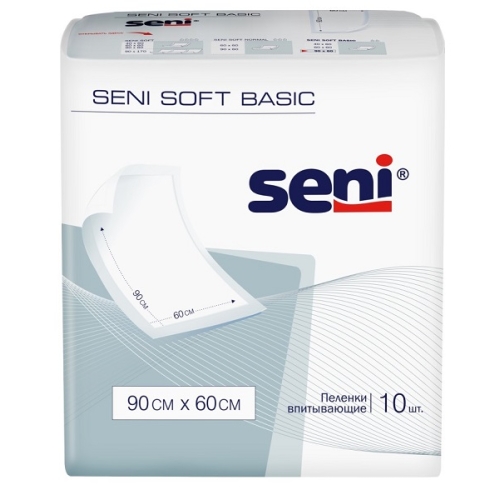 Сени Софт Бэйсик Пеленки впитыв. 60х90см №10 Seni Soft Basic