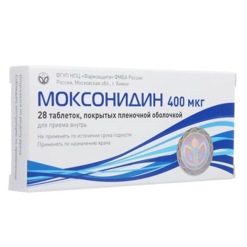 Моксонидин таблетки 0,4мг №28