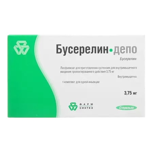 Бусерелин-Депо лиофил.д/в/м введ пролонг 3,75мг фл №1