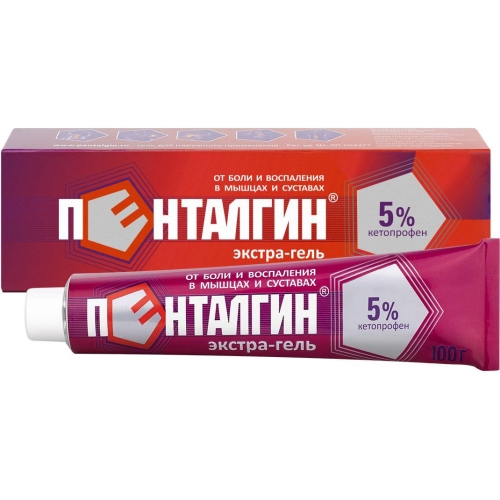 Пенталгин Экстра-Гель гель 5% 100г
