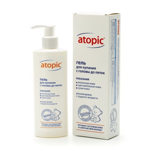 Атопик Atopic гель для купания с головы до пяток 200мл