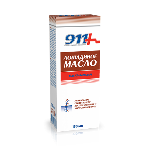 911 Лошадиное масло Маска-бальзам 150мл д/всех типов волос