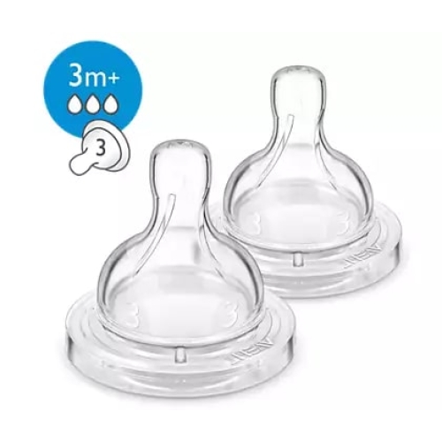 Авент Соска Anti-colic силикон. №2 3+мес. Средний поток Арт.82830/SCF633-27