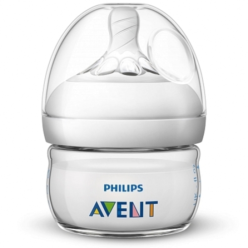 Авент Бутылочка Natural 60мл 1шт. + соска силик 0+