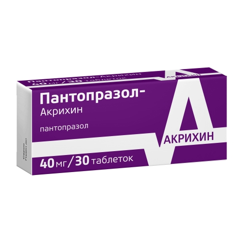 Пантопразол-Акрихин таб 40мг №30
