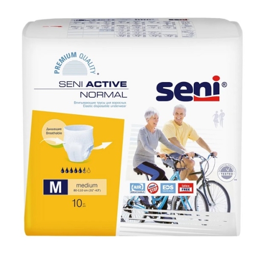 Сени Seni Актив Нормал Трусы впитывающие р.M №10 Seni Active Normal Medium