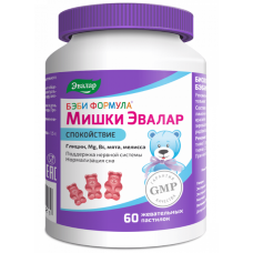Бэби формула Мишки Эвалар Спокойствие жев.паст. №60