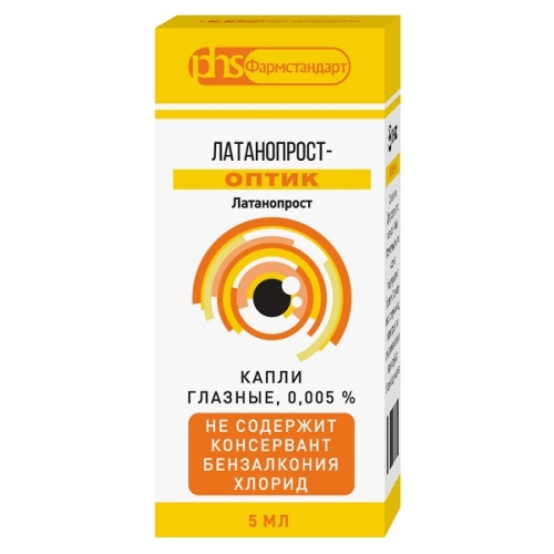 Латанопрост-Оптик капли глазные фл.-кап. 5мл