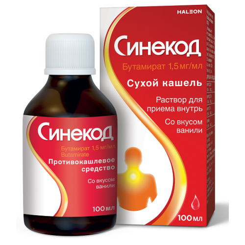 Синекод раствор 1,5мг/мл фл. 100мл