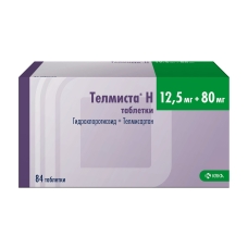 Телмиста Н таб ппо 12,5мг+80мг №84