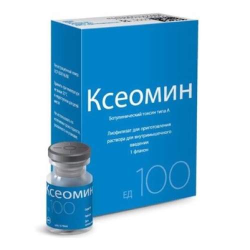 Ксеомин лиофил д/р-ра д/в/м введ 100ЕД фл №1