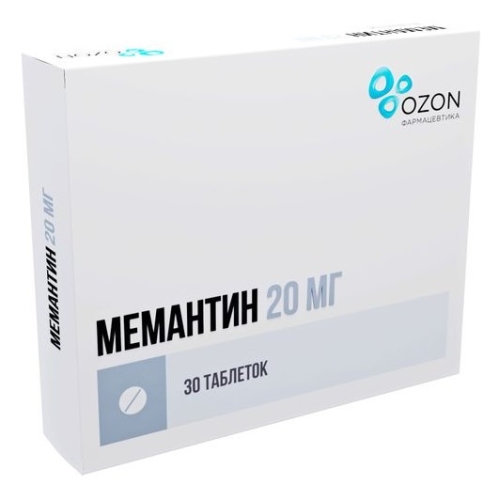 Мемантин таблетки 20мг №30