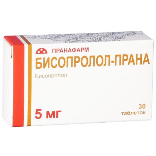Бисопролол Прана таблетки 5мг №30