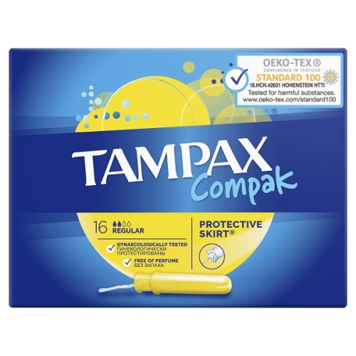 Тампакс Tampax Компакт Регуляр №16 тампоны с аппликатором