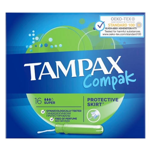Тампакс Tampax Компакт Супер №16 тампоны с аппликатором