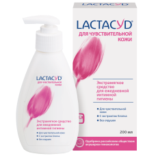 Лактацид LACTACYD для чувствительной кожи средство для интимной гигиены 200мл
