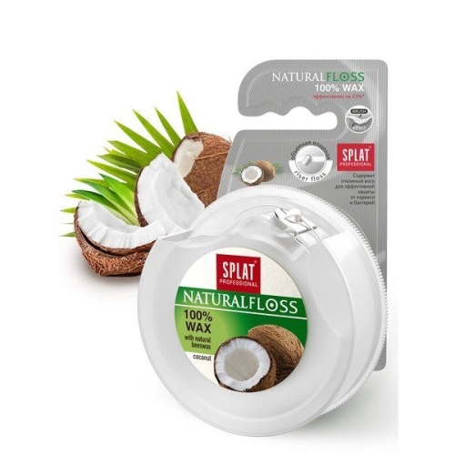 Сплат Dental Floss Зубная нить объемная Кокос 40м
