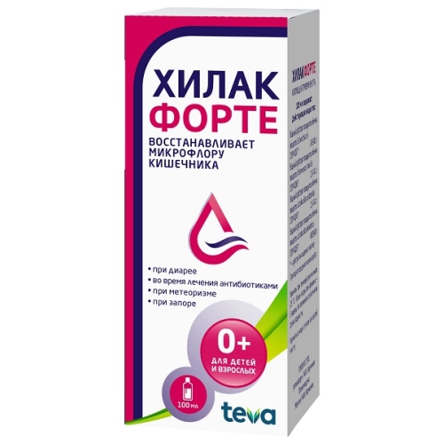 Хилак Форте капли д/вн.прим. фл. 100мл