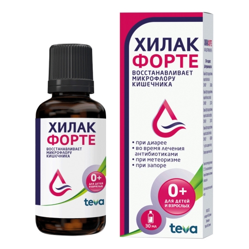Хилак Форте капли д/внутр примен фл 30мл
