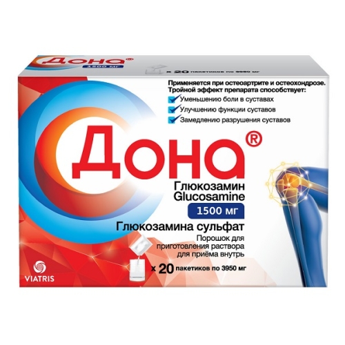Дона порошок д/вн.прим. 1,5г саше №20