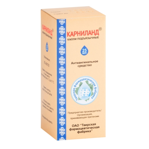 Карниланд капли подъязычн 25мл