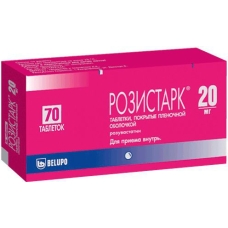 Розистарк таб ппо 20мг №70