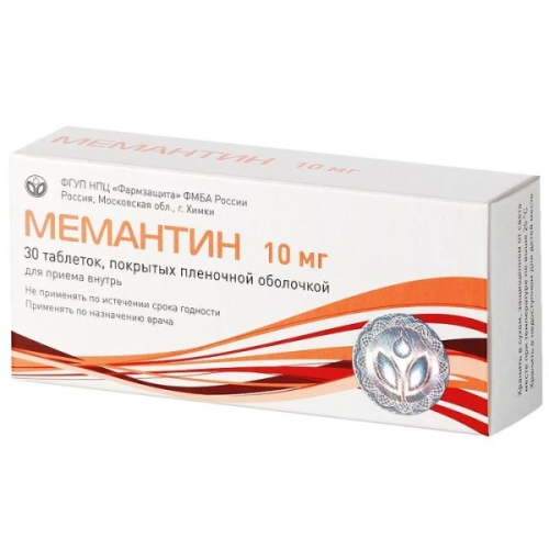 Мемантин таблетки 10мг №30
