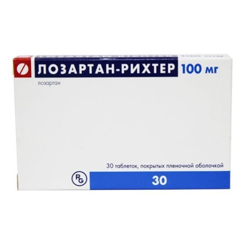 Лозартан-Рихтер таб ппо 100мг №30
