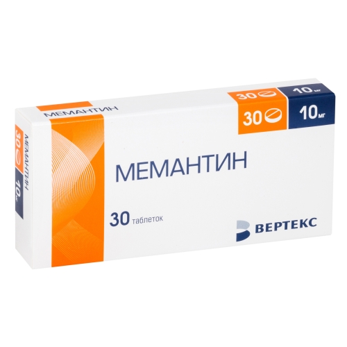 Мемантин Вертекс таблетки 10мг №30