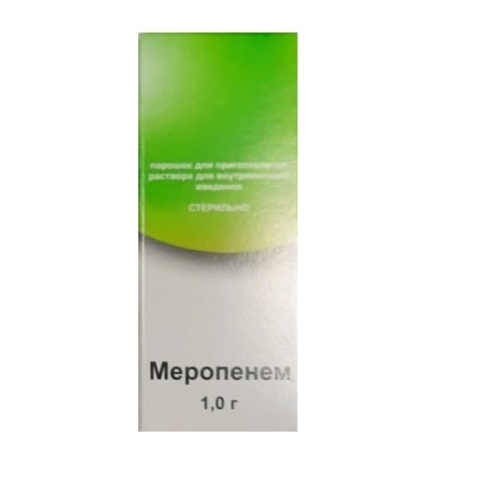 Меропенем пор д/р-ра д/в/в введ 1г фл №1