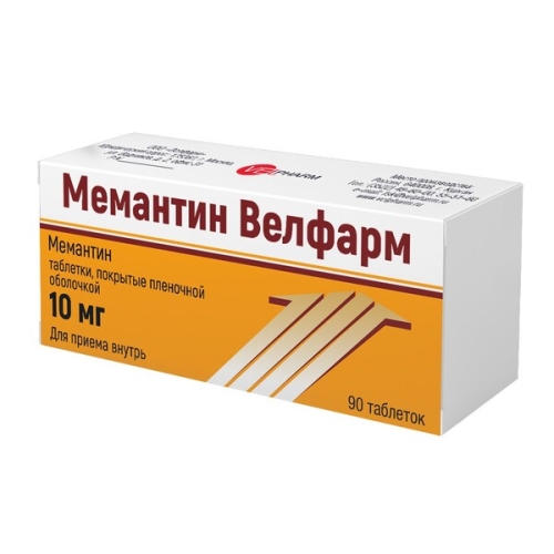 Мемантин Велфарм таблетки 10мг №90