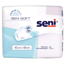 Сени Софт Пеленки впитыв. 40х60см 5шт. Seni Soft