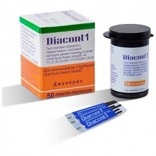 Диаконт 1/ Diacont 1 Тест-полоски 50шт для контроля уровня глюкозы